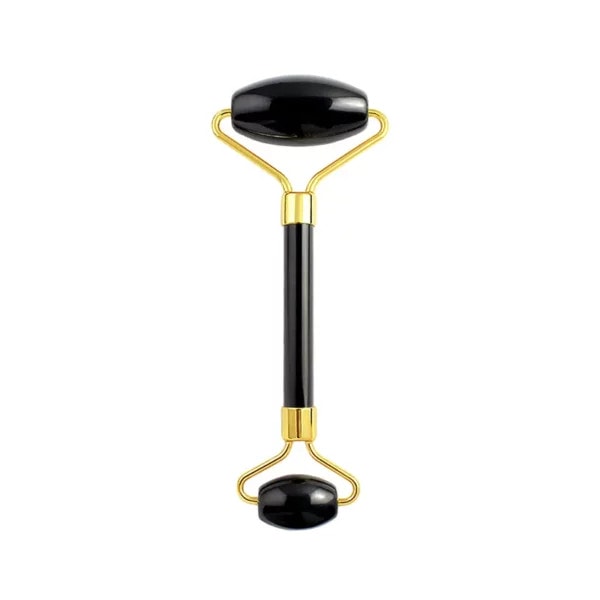 Obidian Jade Face Roller Straight Handle