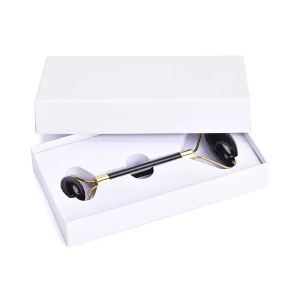 Obidian Jade Face Roller Straight Handle