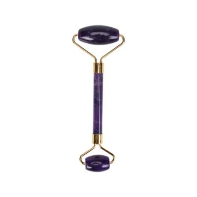 Amethyst Jade Face Roller Straight Handle