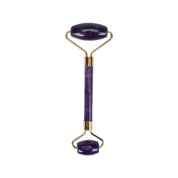 Amethyst Jade Face Roller Straight Handle (1) Amethyst Jade Face Roller Straight Handle