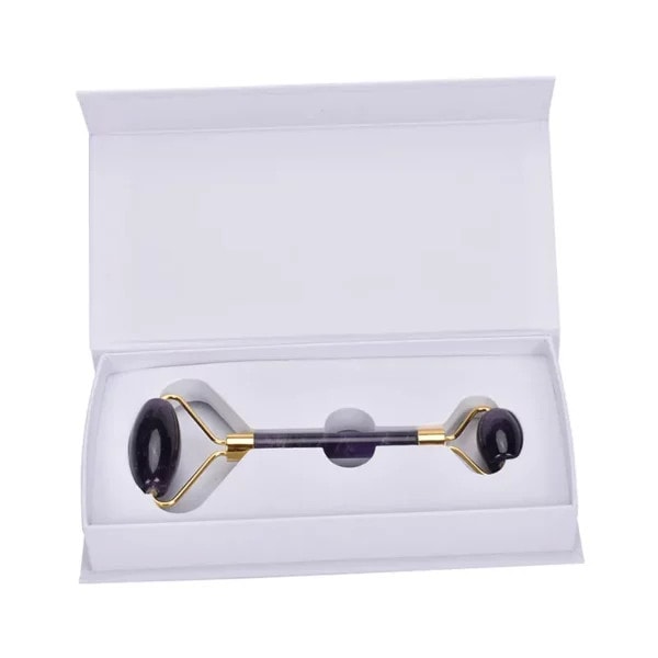 Amethyst Jade Face Roller Straight Handle (3) Amethyst Jade Face Roller Straight Handle
