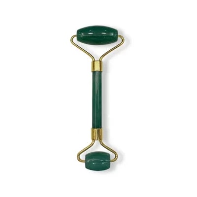 Aventurine Jade Face Roller Straight Handle