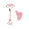 Rose Quartz Roller and Gua Sha Set (1) Rose Quartz Roller and Gua Sha Set (1)