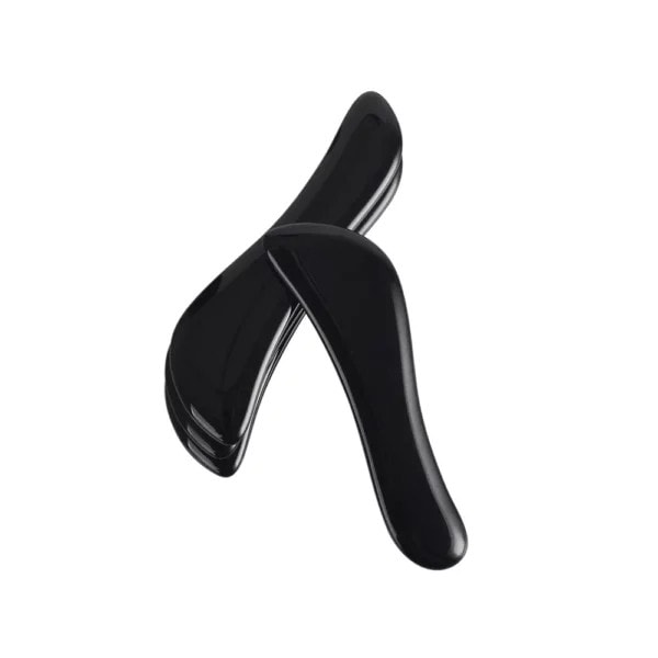 Obsidian gua sha sculptor S shape