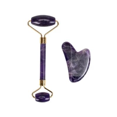 Amethyst Jade Roller and Gua Sha Set