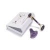Amethyst Jade Roller and Gua Sha Set (2) Amethyst Jade Roller and Gua Sha Set Straight Handle - CE20SA04