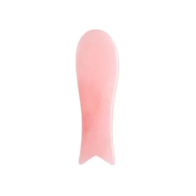 Rose Quartz Gua Sha Tool Fish Shape (1) Rose Quartz Gua Sha Tool Fish Shape