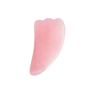 Rose Quartz Gua Sha Tool Horn Shape