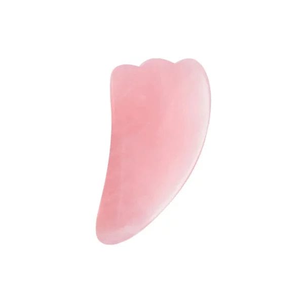 Rose Quartz Gua Sha Tool Horn Shape