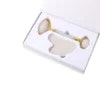 White Jade Roller and Gua Sha Set (3) White Jade Roller and Gua Sha Set Strajght Handle - CE20SA01
