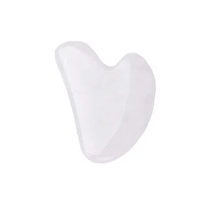 White Jade Gua Sha Tool Heart Shape