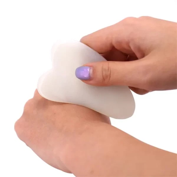 White Jade Gua Sha Tool Finger Shape - CY20KA01