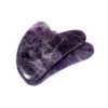 Amethyst Gua Sha Kit Heart Shape (2) Amethyst Jade Gua Sha Kit Heart Shape