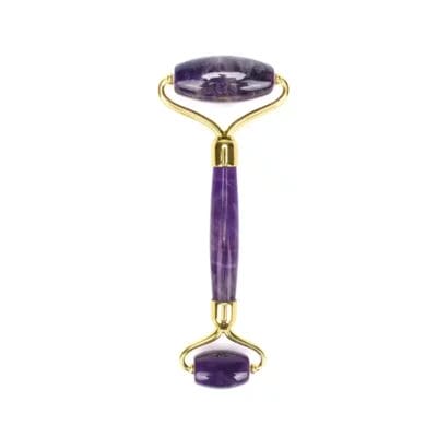Amethyst Jade Facial Roller Curved Handle