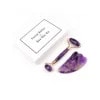 Amethyst Jade Roller Gua Sha Set Straight Handle (2) Amethyst Jade Roller Gua Sha Set Straight Handle