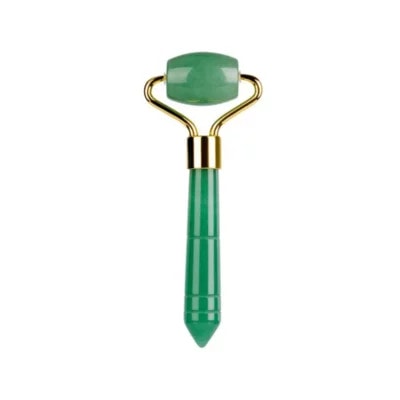 Aventurine Jade Face Roller Tip Acupoint Handle (1) Aventurine Jade Face Roller Tip Acupoint Handle