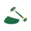 Aventurine Jade Roller Gua Sha Set Straight Handle (2) Aventurine Jade Roller Gua Sha Set Straight Handle