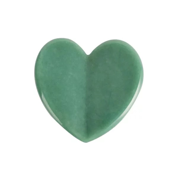 Aventurine gua sha tool heart shape (1) Aventurine gua sha tool heart shape