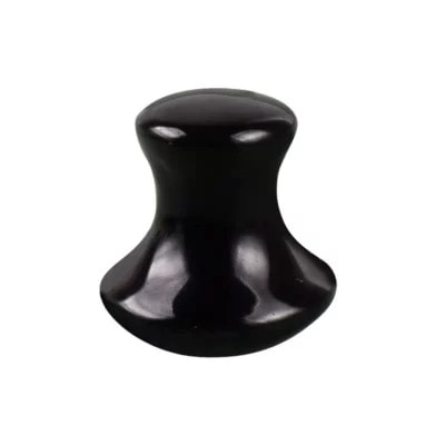 Obsidian Gua Sha Sculptor Mushroom Shape (1) Obsidian Gua Sha Sculptor Mushroom Shape - CY20KM05
