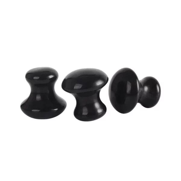Obsidian Gua Sha Sculptor Mushroom Shape - CY20KM05