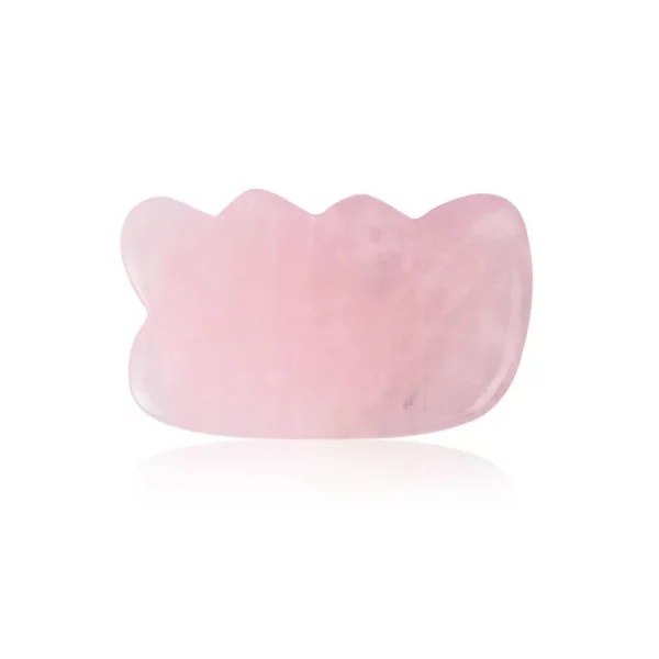 Rose Quartz Gua Sha Tool Comb Shape Head Massage