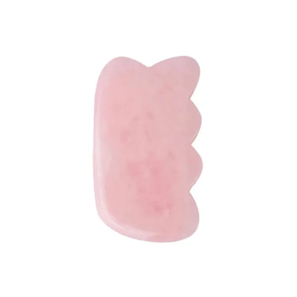 Rose Quartz Gua Sha Tool Comb Shape Head Massage