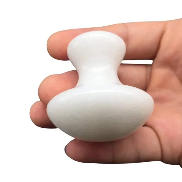 White Jade Gua Sha Kit Mushroom Shape