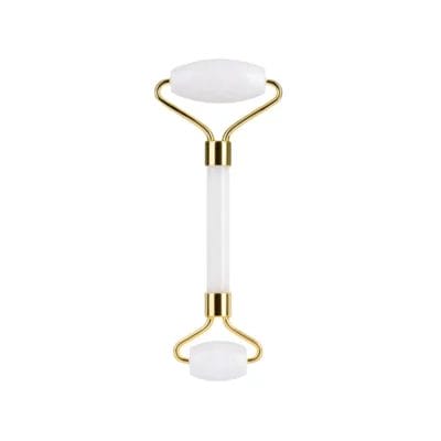 White Jade Facial Roller Straight Handle