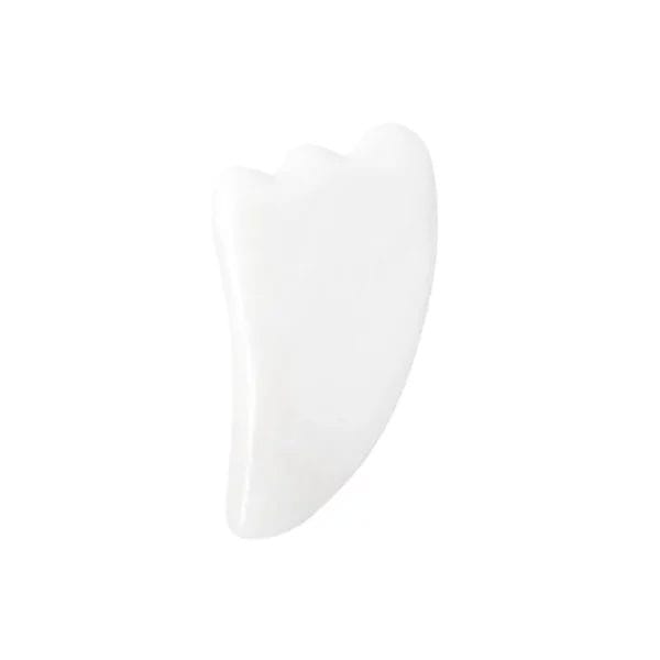 white jade gua sha kit horn shape