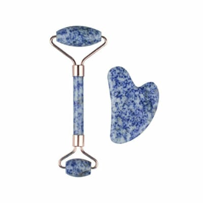 Blue Sodalite Gua Sha Jade roller
