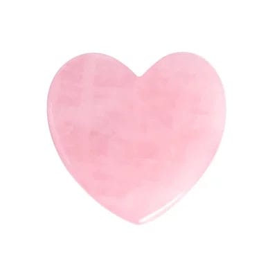 Rose Quartz Heart Gua Sha