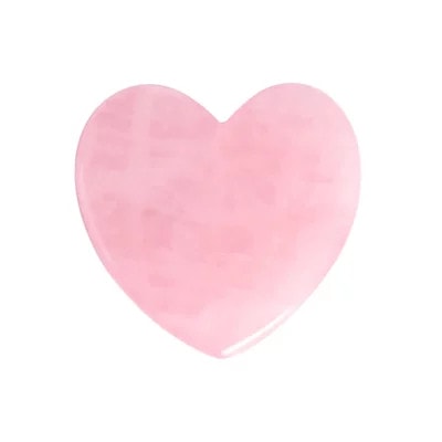 Rose Quartz Heart Gua Sha