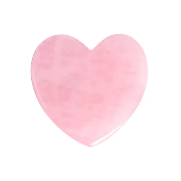 Rose Quartz Heart Gua Sha Rose Quartz Heart Gua Sha