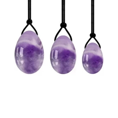 Amethyst Yoni Egg (1) Amethyst Yoni Egg