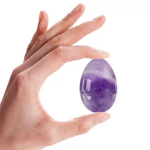 Amethyst Yoni Egg (3) Amethyst Yoni Egg