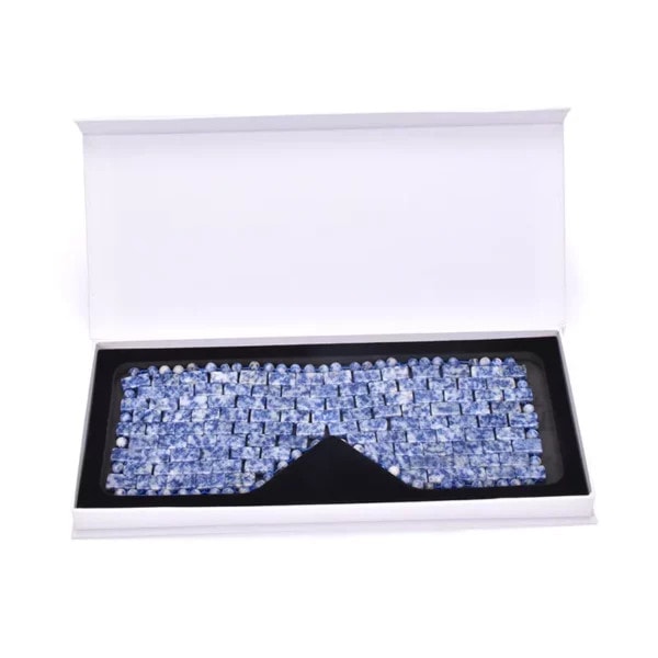 Blue Sodalite Jade Stone Eye Mask - CH21EA11