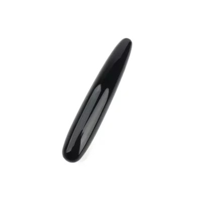 Obsidian Yoni Wand (1) Obsidian Yoni Wand