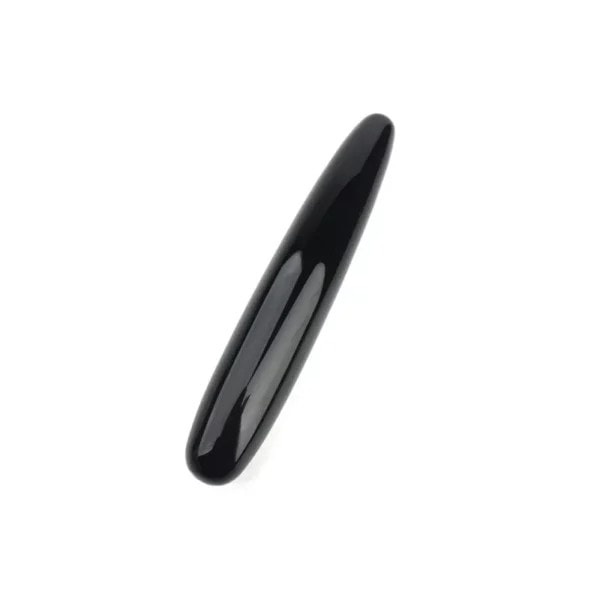 Obsidian Yoni Wand (1) Obsidian Yoni Wand