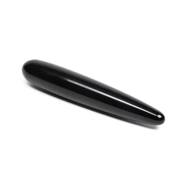 Obsidian Yoni Wand (2) Obsidian Black Yoni Wand - CH21WB05