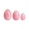 Rose Quartz Crystal Yoni Egg (2) Rose Quartz Crystal Yoni Egg