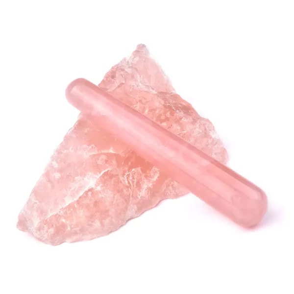 Rose Quartz Yoni Wands (4) Rose Quartz Yoni Wand