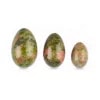 Unakite Jade Yoni Egg (2) Unakite Jade Yoni Egg