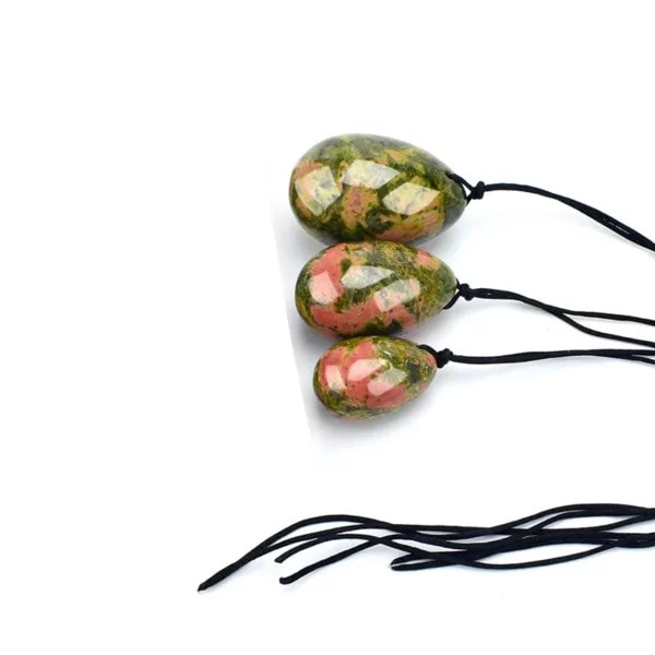 Unakite Jade Yoni Egg (3) Unakite Yoni Egg - CH21YE13