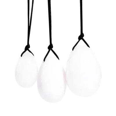 White Jade Yoni Egg (1) White Jade Yoni Egg