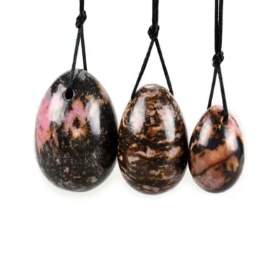 rhodonite Yoni Egg (1) rhodonite Yoni Egg