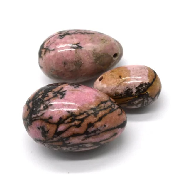 rhodonite Yoni Egg (1) Rhodonite Yoni Egg